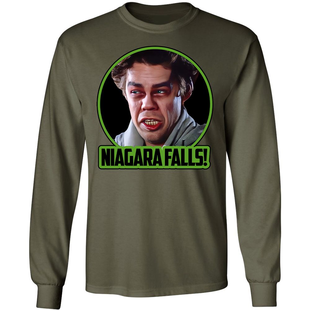 Long Sleeve T-Shirt - HWB9YQ27 - Military Green - 7