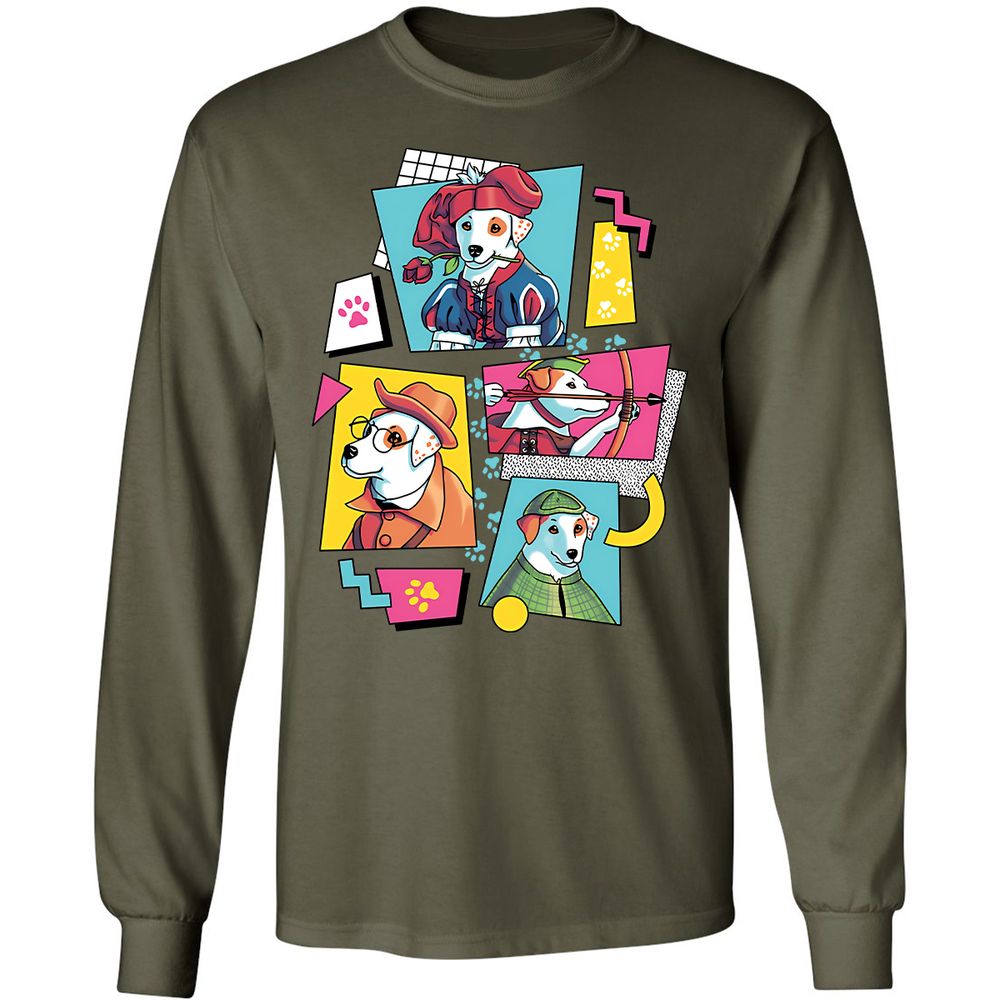 Long Sleeve T-Shirt - KXQET2MF - Military Green - 7