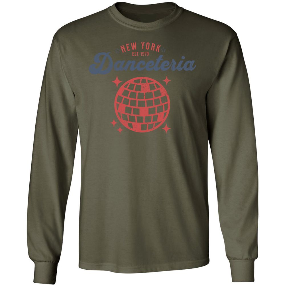 Long Sleeve T-Shirt - D1ZPGNU7 - Military Green - 7