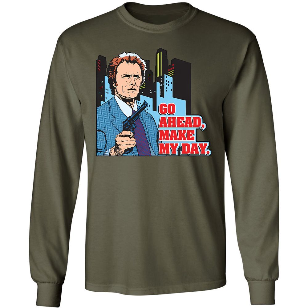 Long Sleeve T-Shirt - XZSZHKRY - Military Green - 7