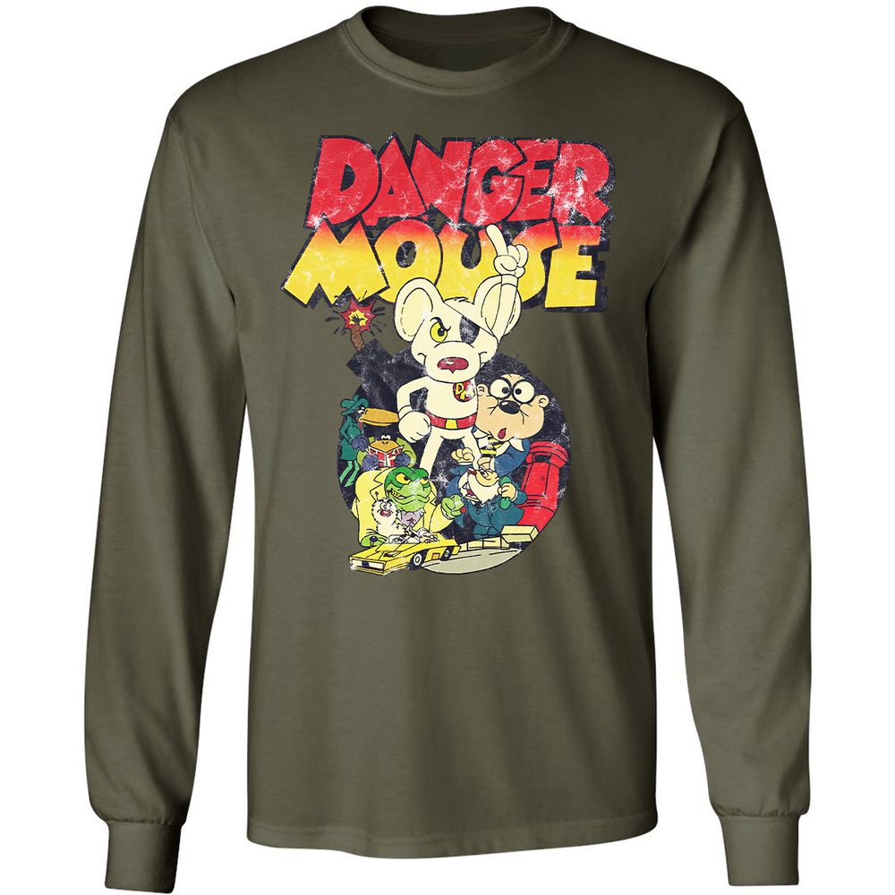 Long Sleeve T-Shirt - KDSH1GDK - Military Green - 7