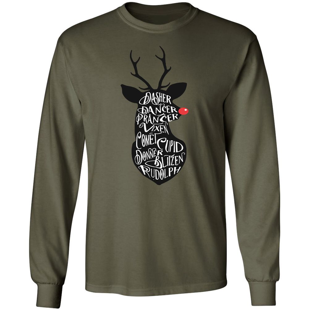 Long Sleeve T-Shirt - 48WQH1PK - Military Green - 7