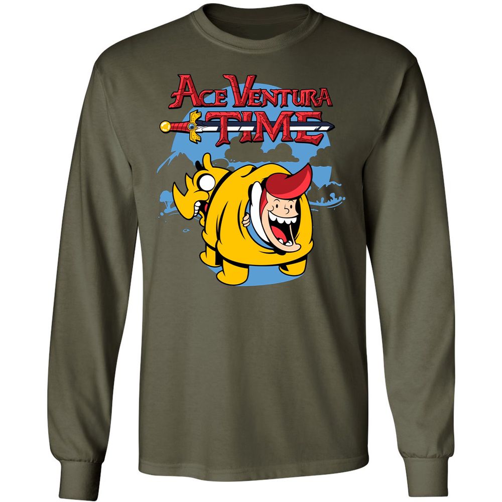 Long Sleeve T-Shirt - G9R6B53F - Military Green - 7