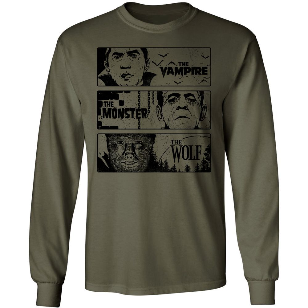 Long Sleeve T-Shirt - XYJN5Z32 - Military Green - 7