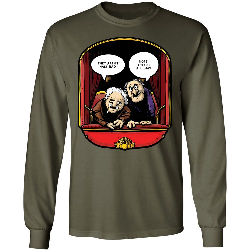 Statler and Waldorf (All Bad) - Military Green - 7