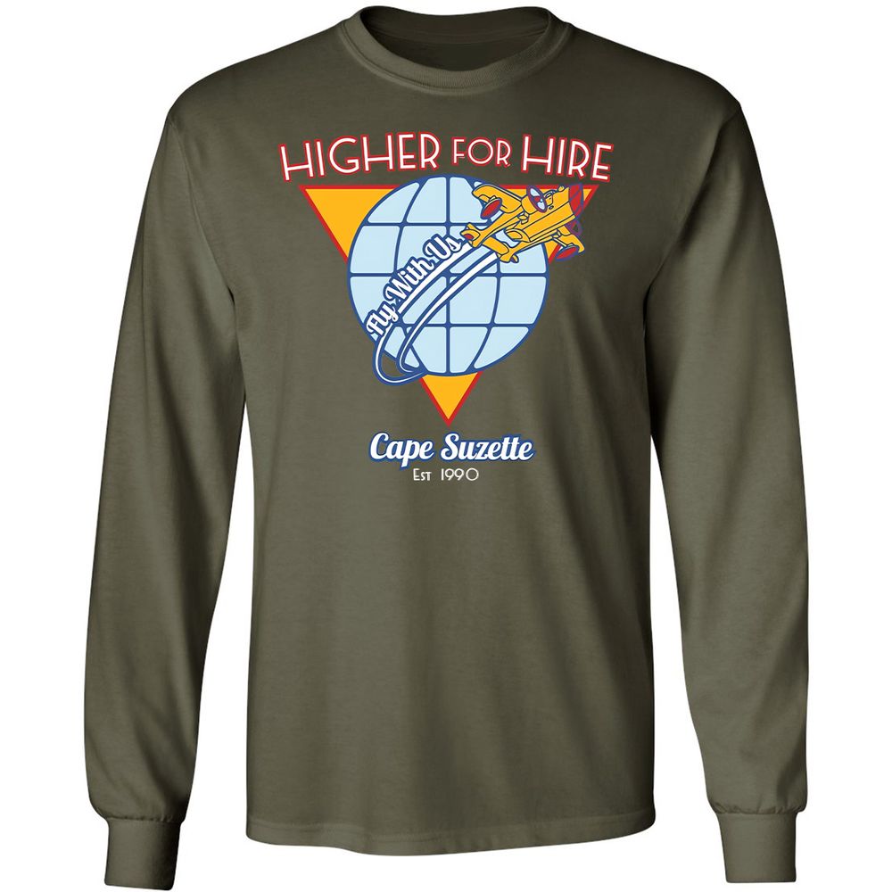 Long Sleeve T-Shirt - HYNJQ89R - Military Green - 7