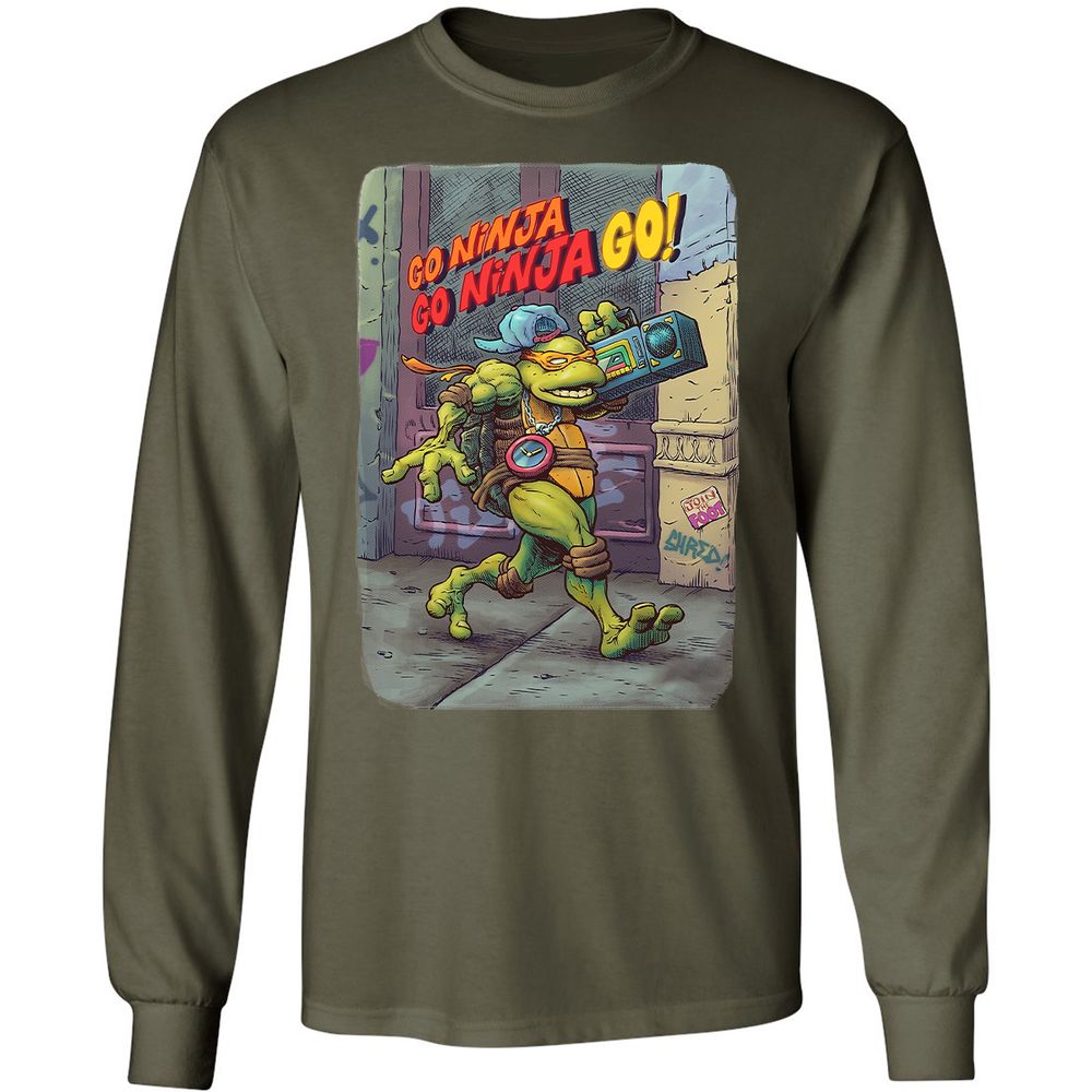 Long Sleeve T-Shirt - WSYGMKTW - Military Green - 7
