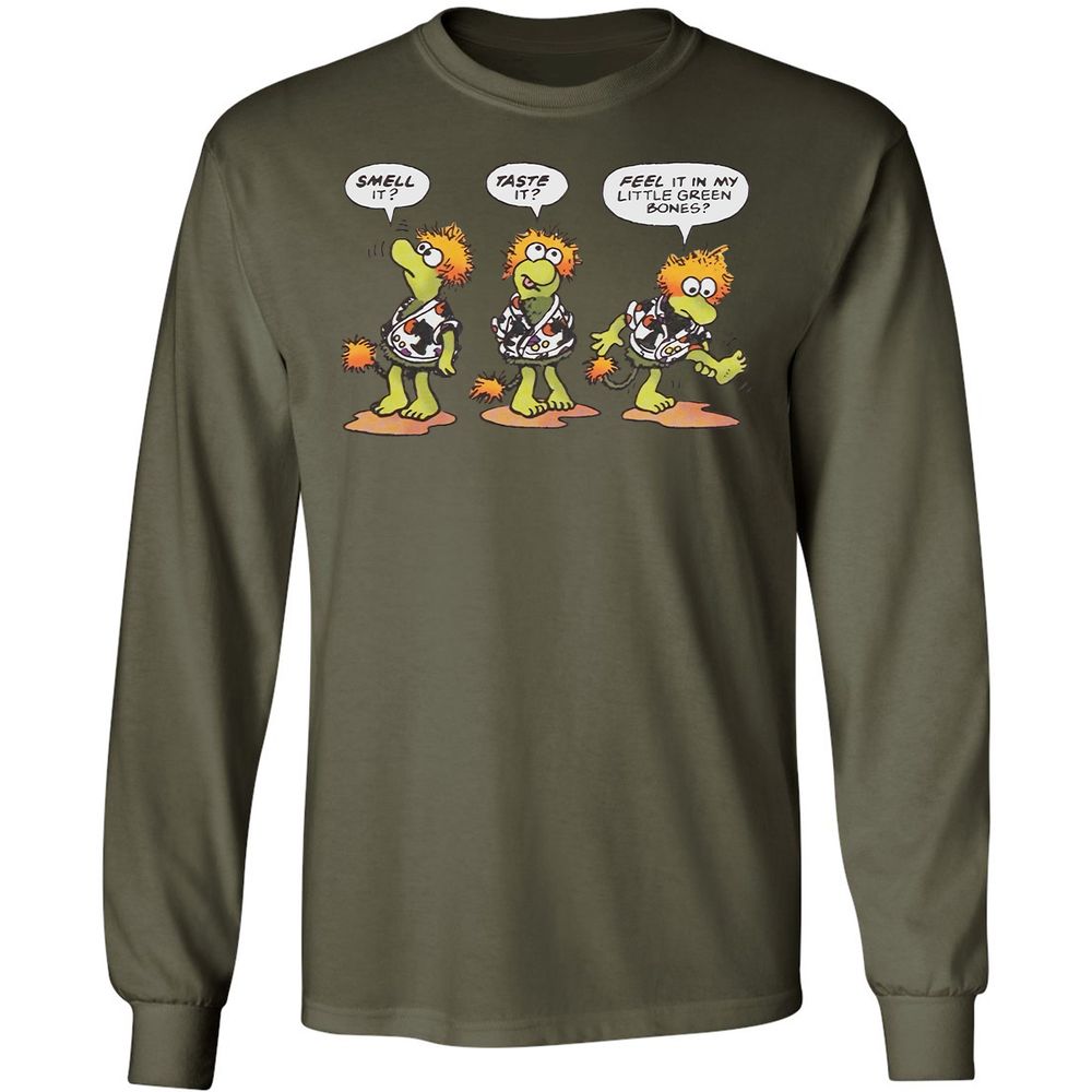 Long Sleeve T-Shirt - 93KX2U9J - Military Green - 7