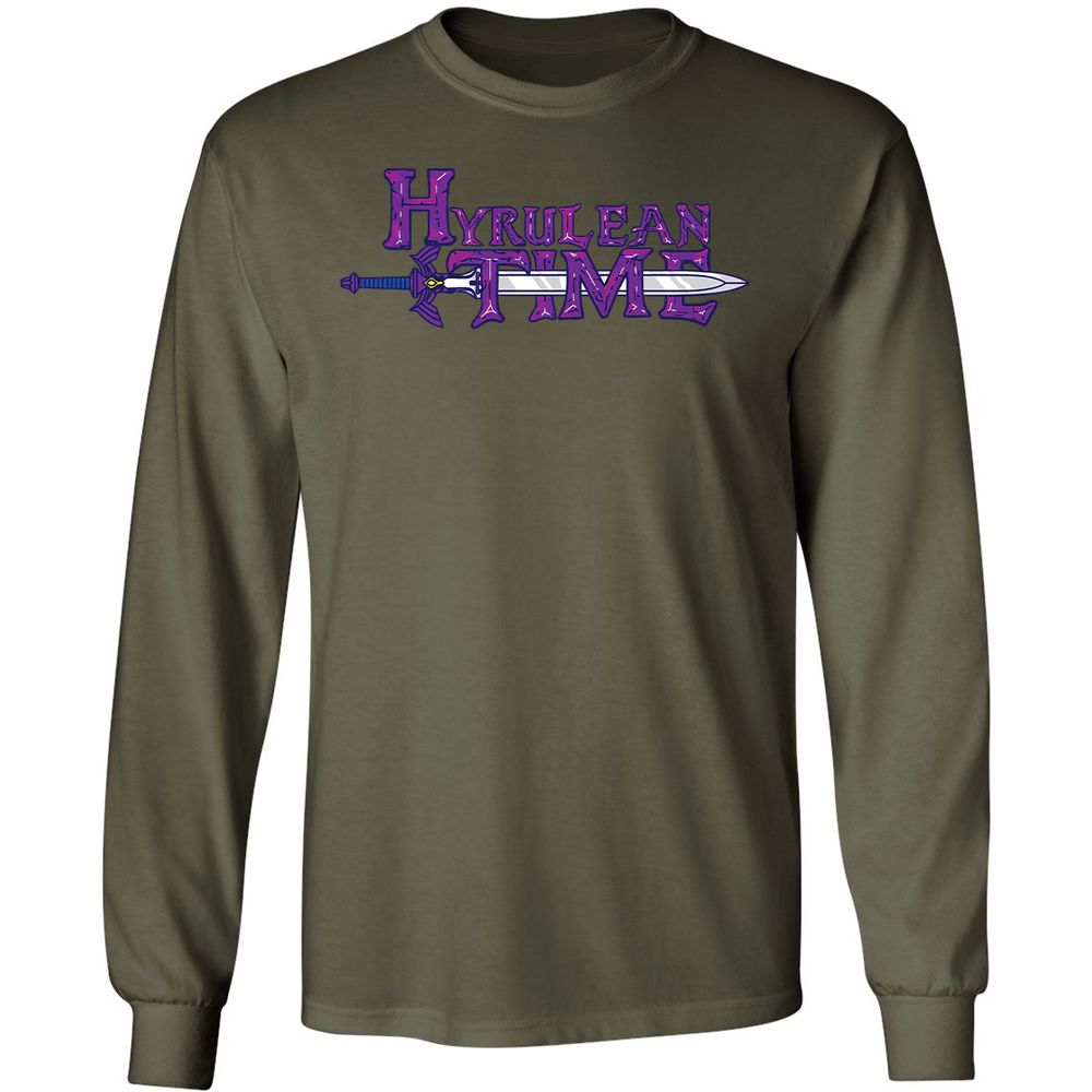 Long Sleeve T-Shirt - 7VRGL5WC - Military Green - 7
