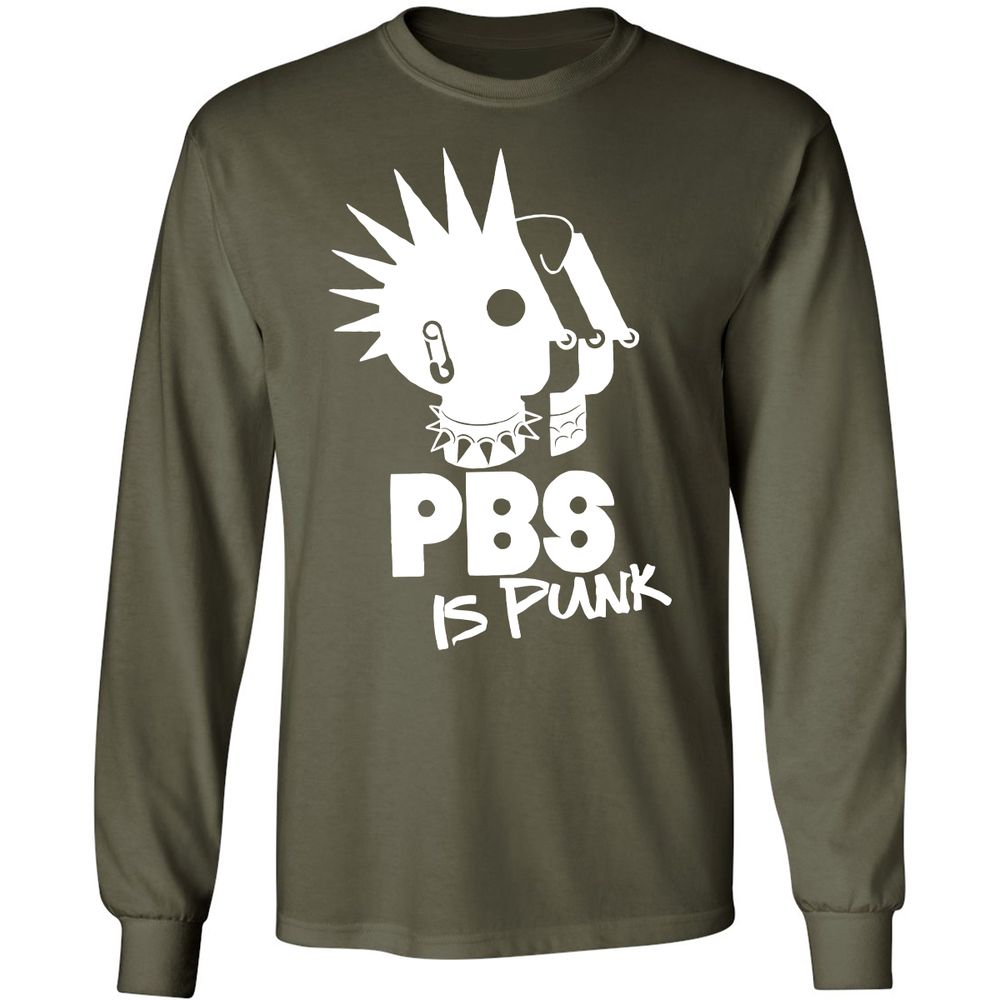 Long Sleeve T-Shirt - 6B96WS3V - Military Green - 7