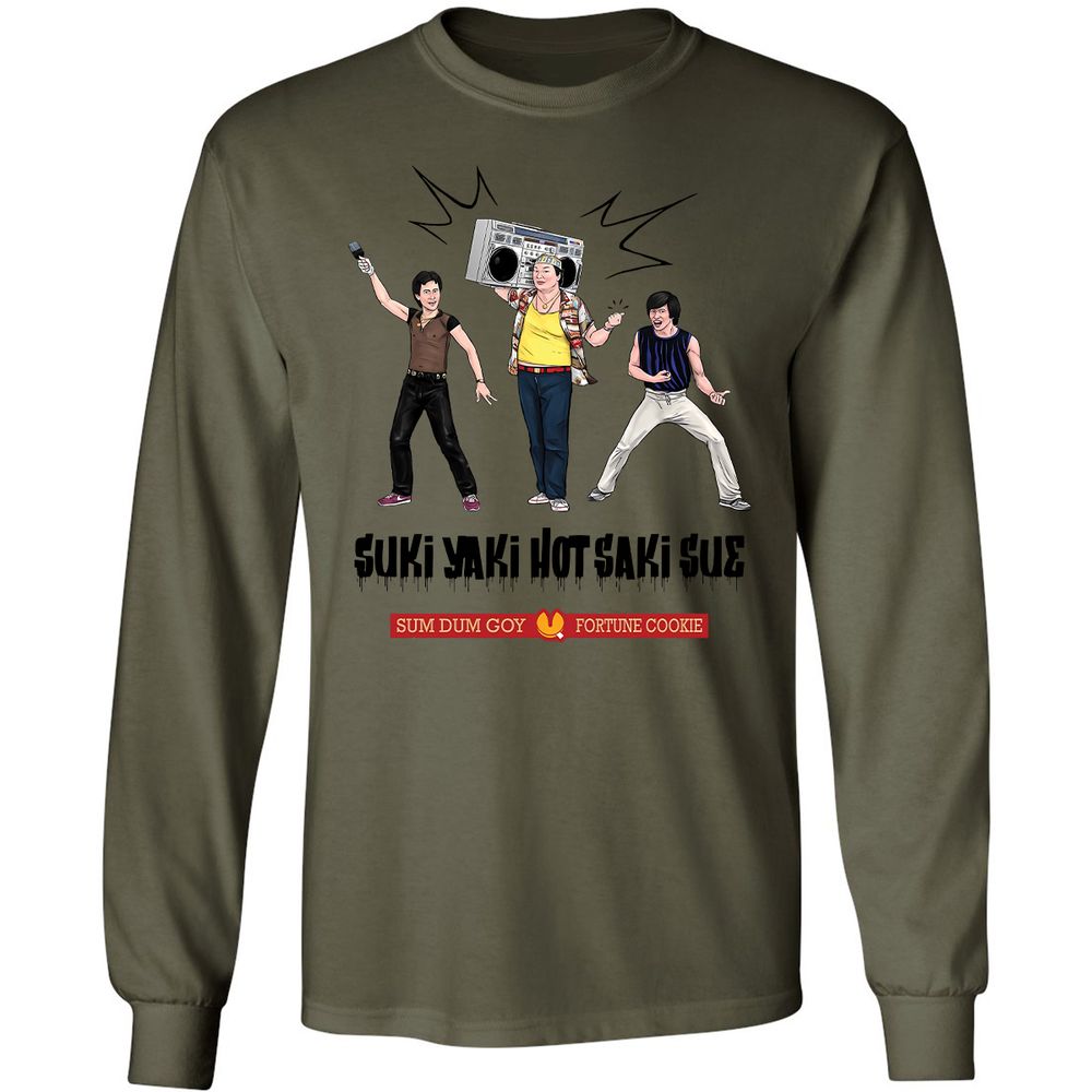 Long Sleeve T-Shirt - B7ABTDC1 - Military Green - 7
