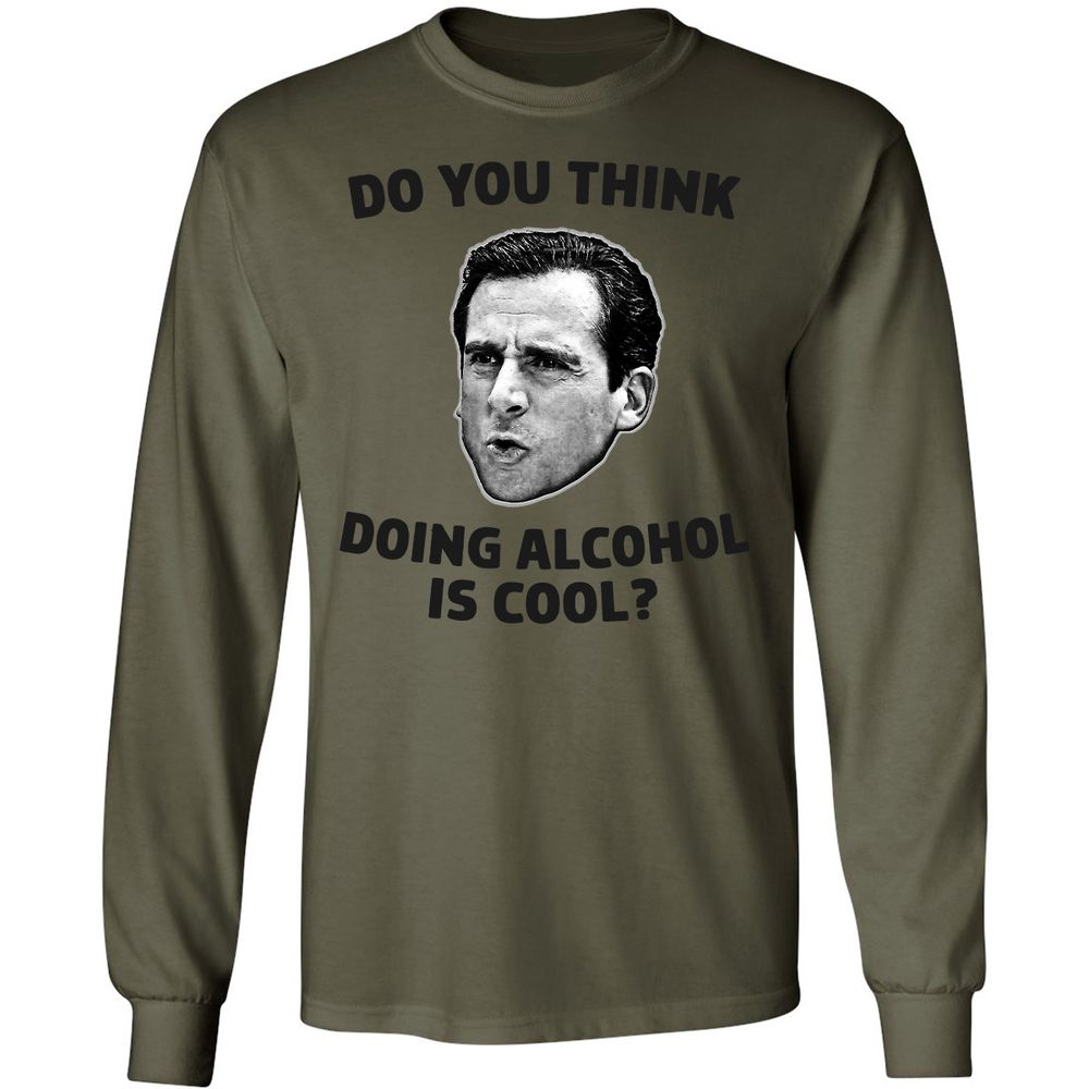 Long Sleeve T-Shirt - 4G69ZJWV - Military Green - 7