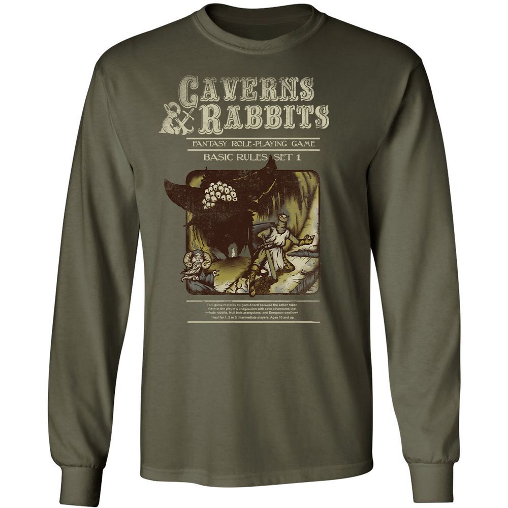 Long Sleeve T-Shirt - FW6UTBJU - Military Green - 7