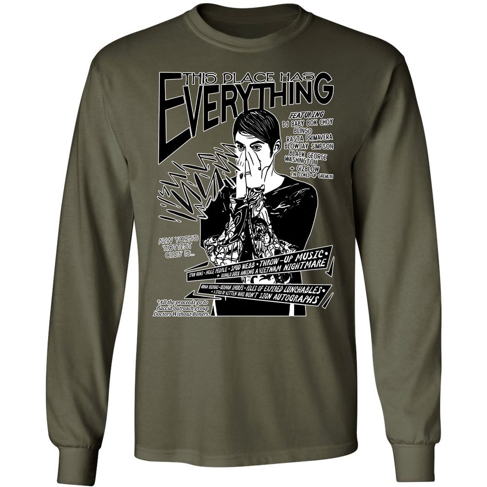 Long Sleeve T-Shirt - Y34Q338G - Military Green - 7