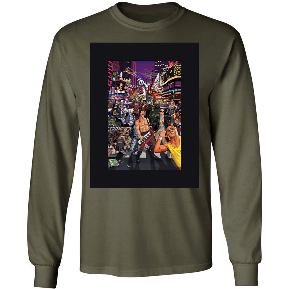 Long Sleeve T-Shirt - V1JUW73C - Military Green - 7