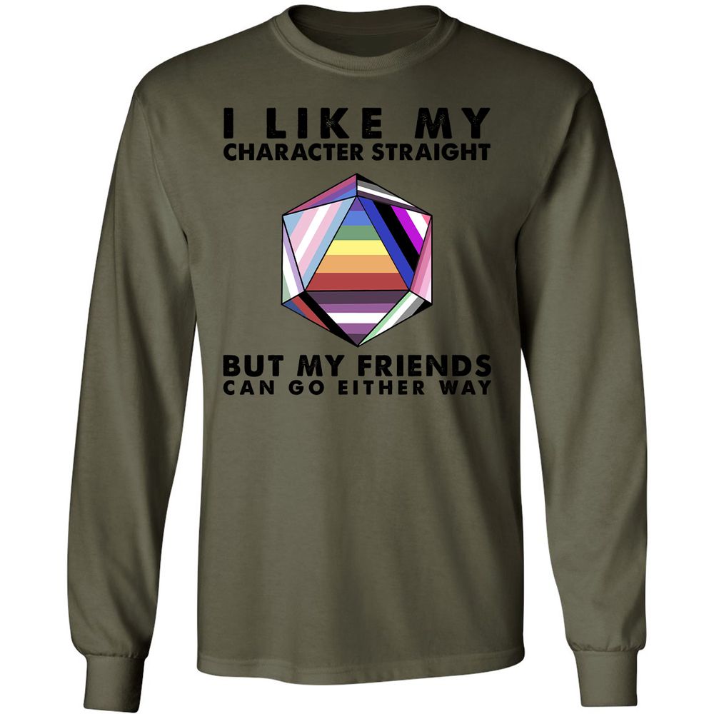 Long Sleeve T-Shirt - 8XSDHXGF - Military Green - 7