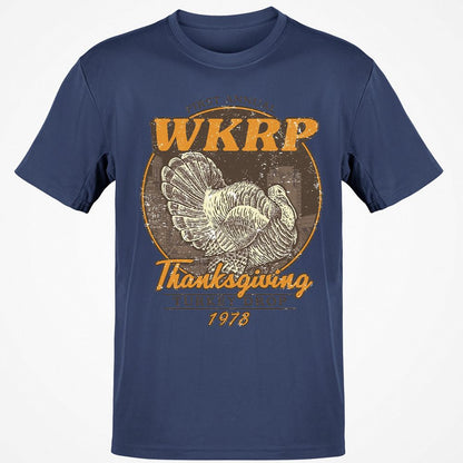 WKRP Turkey Drop - Navy - 7