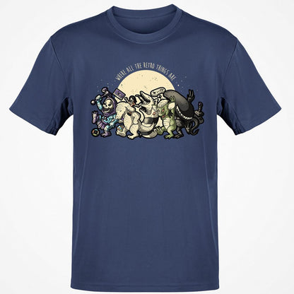 Classic Unisex T-Shirt - 4MJDSNHS - Navy - 7