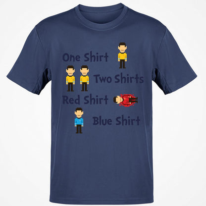 Red Shirt, Blue Shirt - Navy - 7