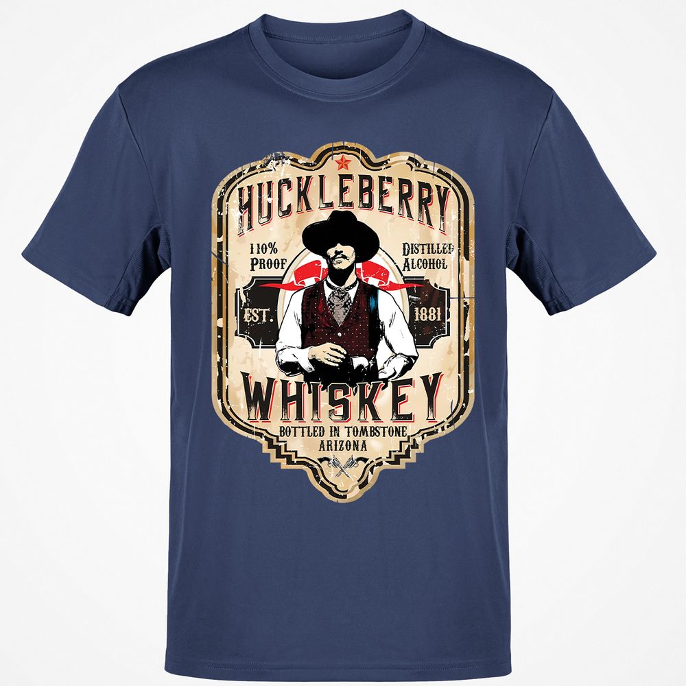 Huckleberry Whiskey Label - Navy - 7