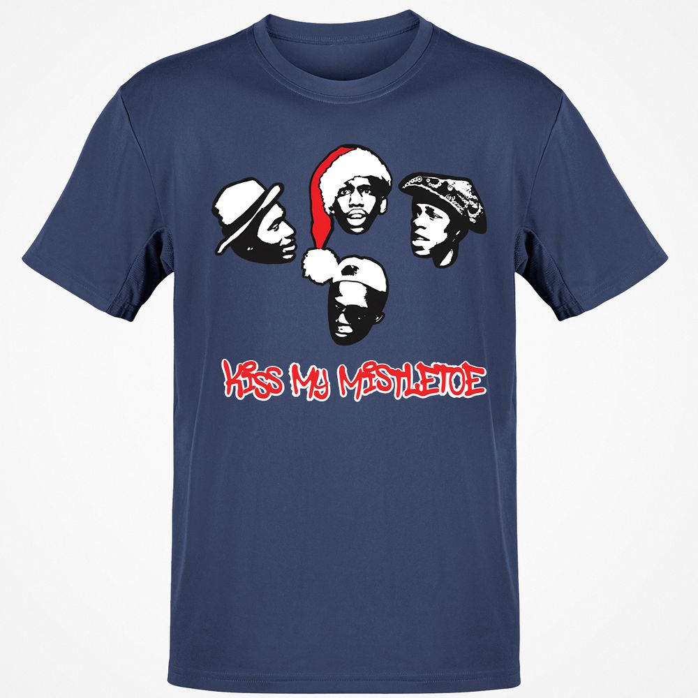 Kiss My Mistletoe Xmas Rap - Navy - 7