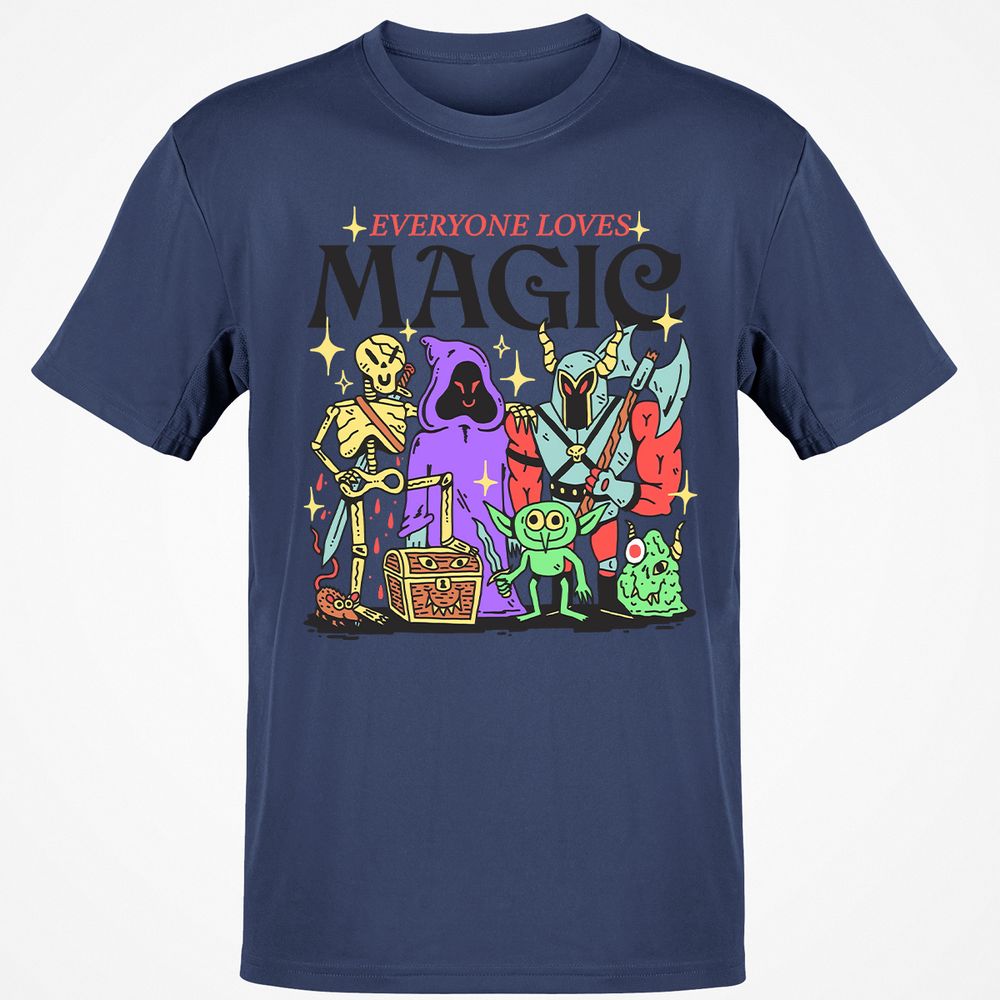 Classic Unisex T-Shirt - B144LVFZ - Navy - 7