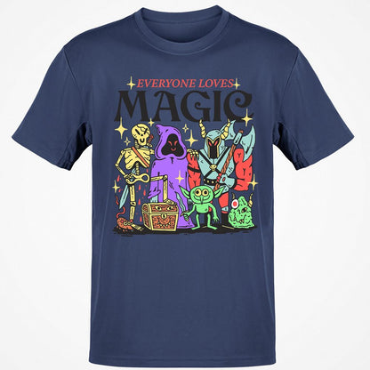 Classic Unisex T-Shirt - B144LVFZ - Navy - 7