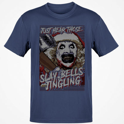 Slay Bells Jingling Classic Unisex T-Shirt - Navy - 7