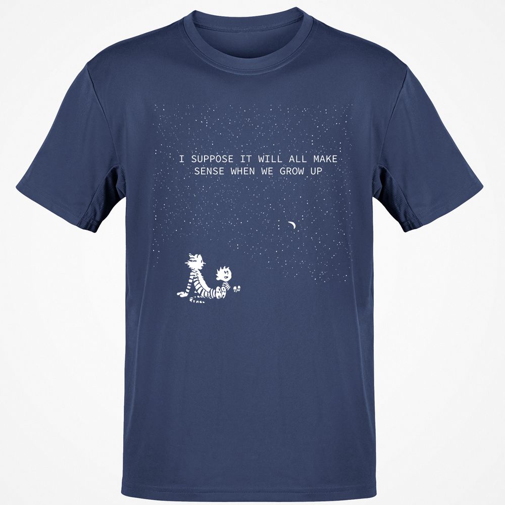 Calvin and Hobbes Stars - Navy - 7