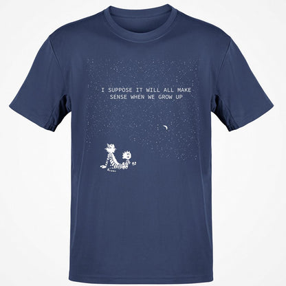 Calvin and Hobbes Stars - Navy - 7