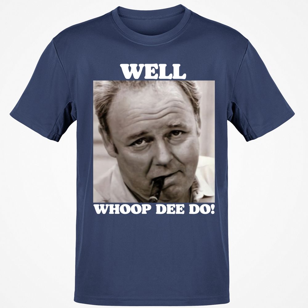 Funny 70s Tv Quote Whoop Dee Do - Navy - 7