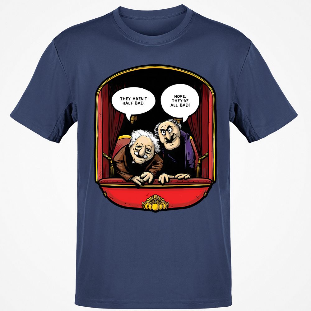 Statler and Waldorf (All Bad) - Navy - 7