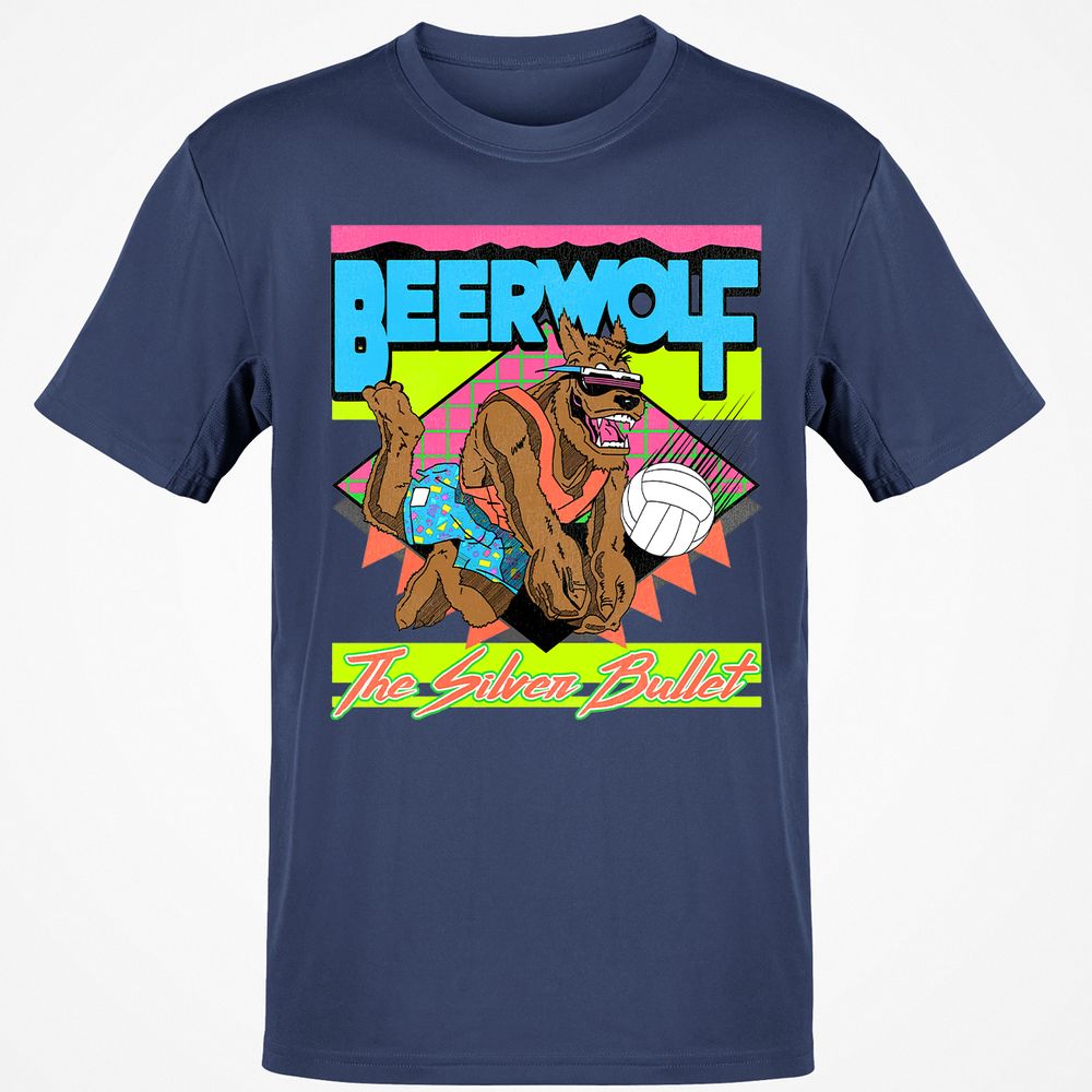 Retro Beach Wolf - Navy - 7