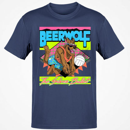 Retro Beach Wolf - Navy - 7