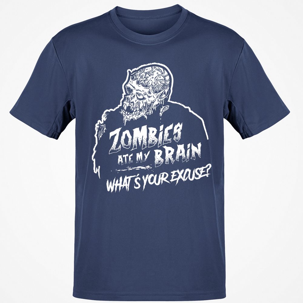Zombies Ate My Brain - Navy - 7