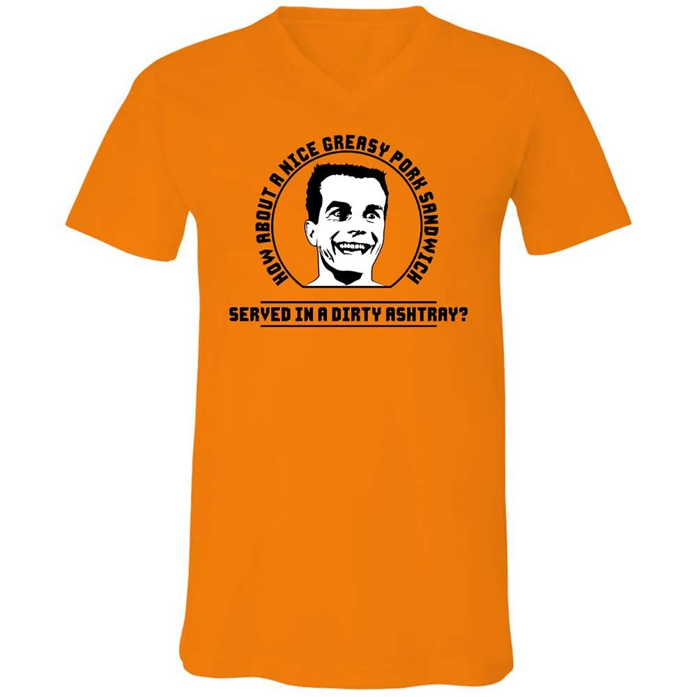 Unisex V-Neck T-Shirt - 627AC5LQ - Orange - 7