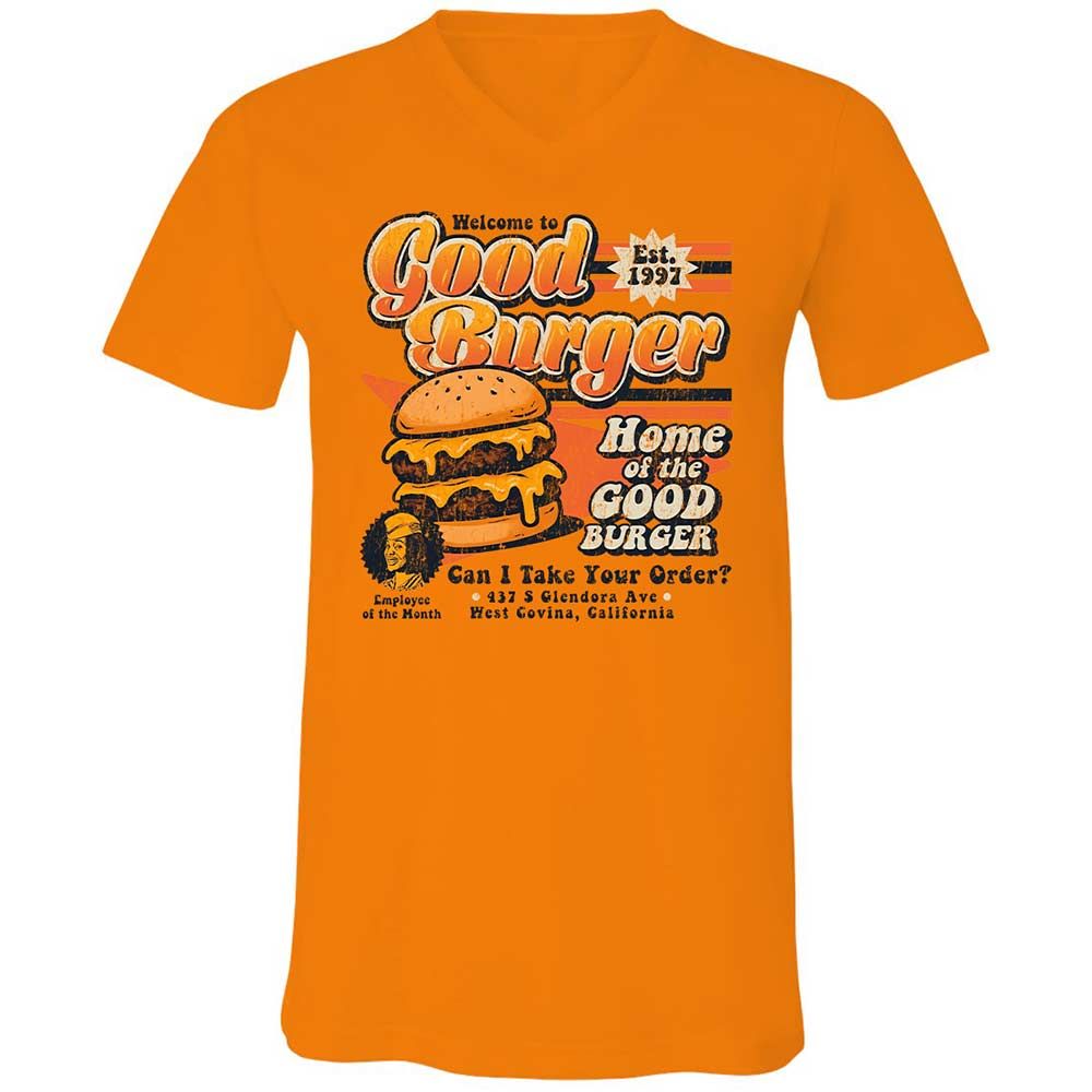 Unisex V-Neck T-Shirt - PV9RAVEM - Orange - 7