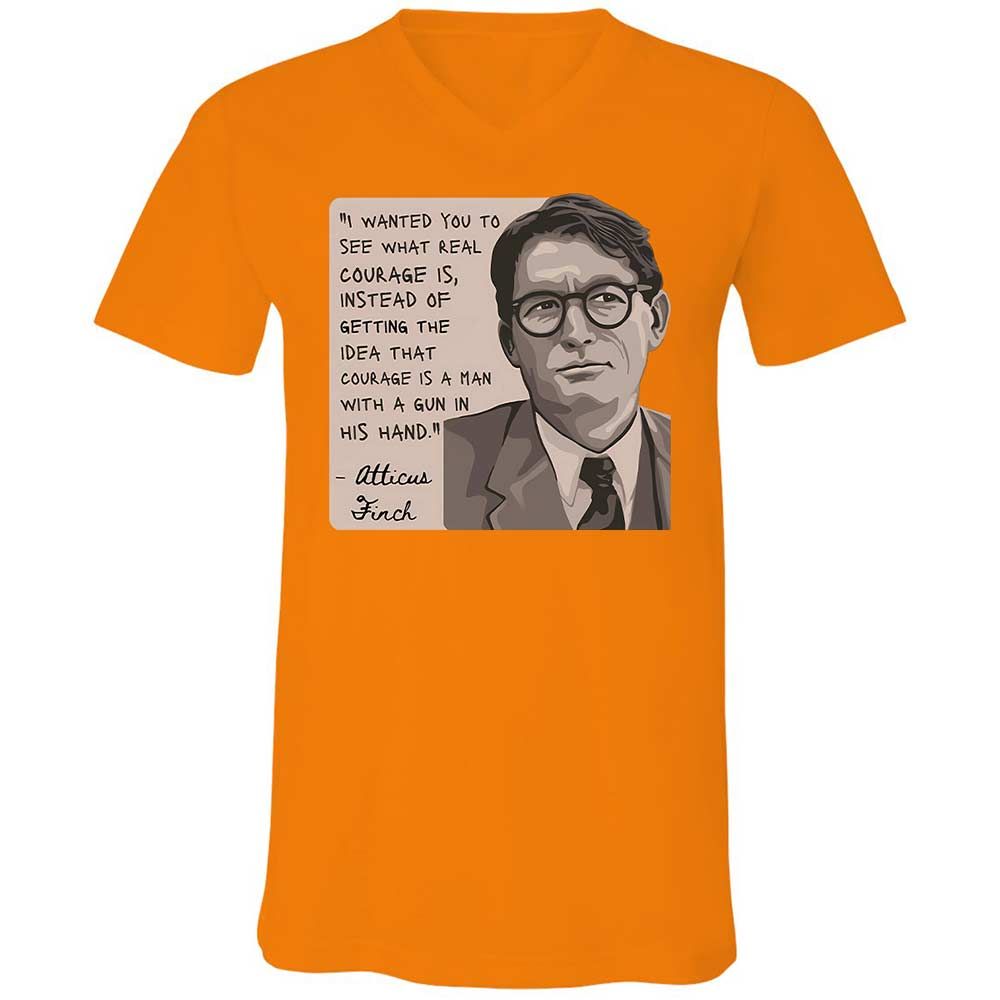 Real Courage Quote - Orange - 7