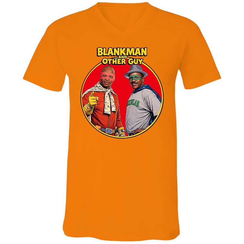Unisex V-Neck T-Shirt - CWYR5D1M - Orange - 7