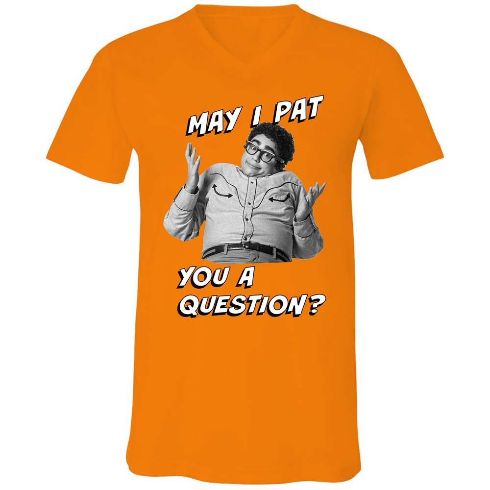 Unisex V-Neck T-Shirt - AEZYNX8L - Orange - 7