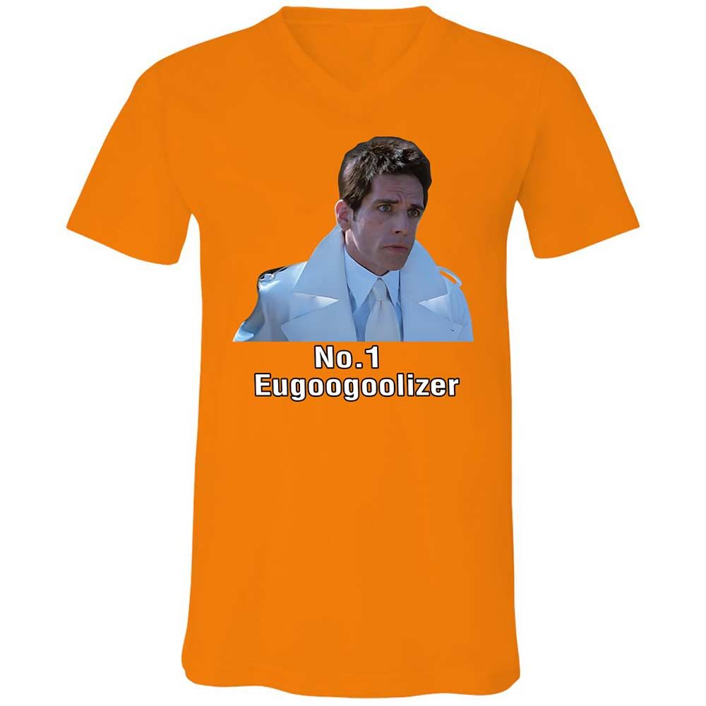 Unisex V-Neck T-Shirt - E49ULFDM - Orange - 7