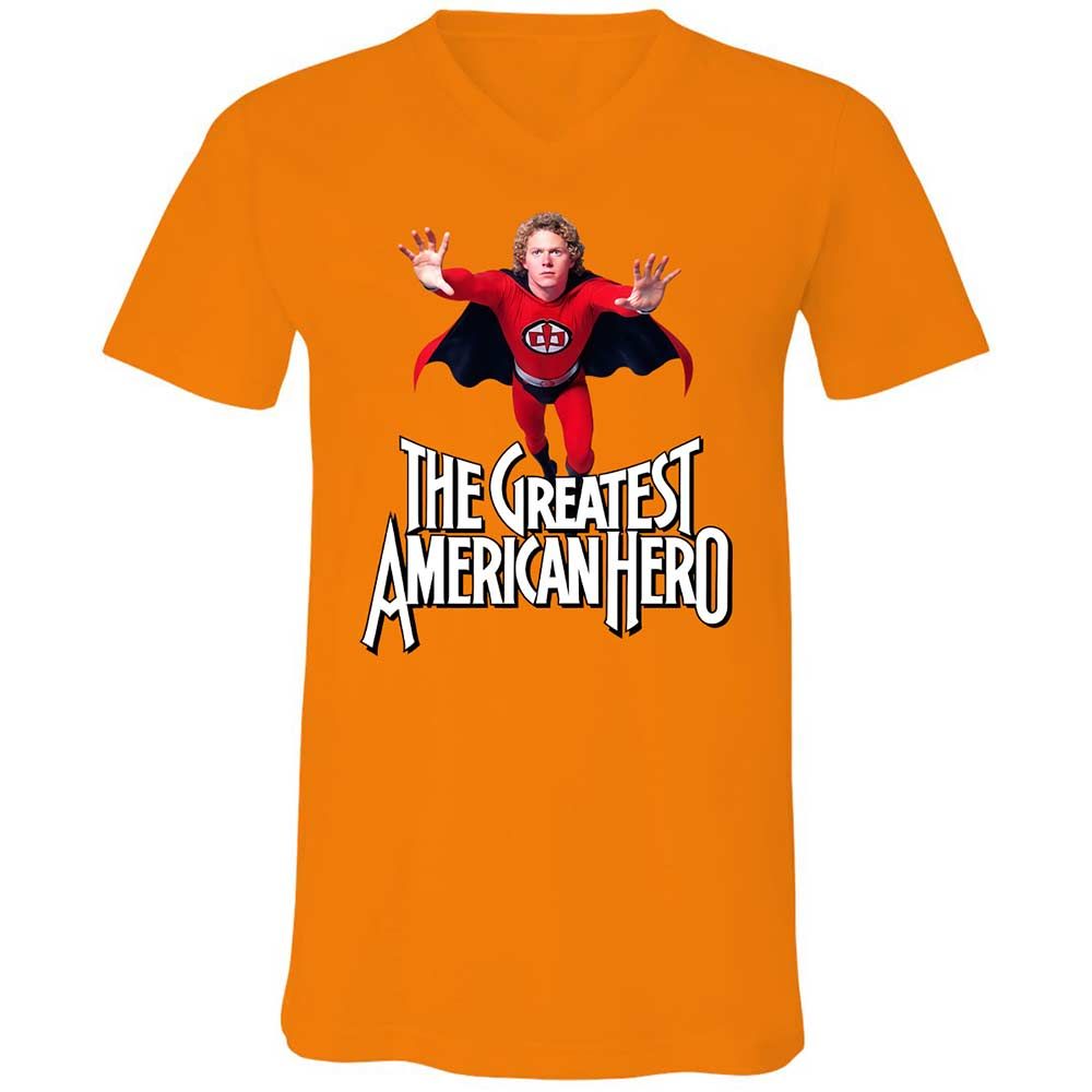 Unisex V-Neck T-Shirt - L5YUCNAU - Orange - 7