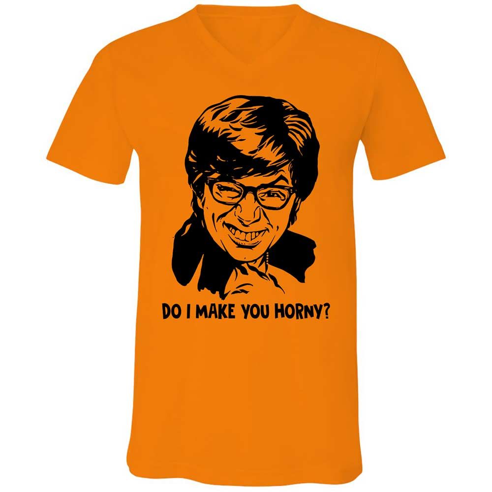 Unisex V-Neck T-Shirt - 88SDLUN3 - Orange - 7