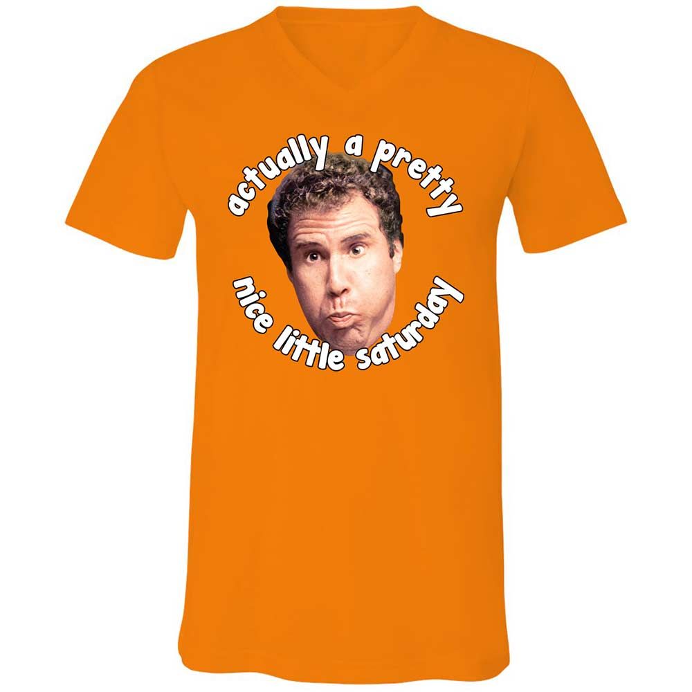 Unisex V-Neck T-Shirt - 264KK534 - Orange - 7