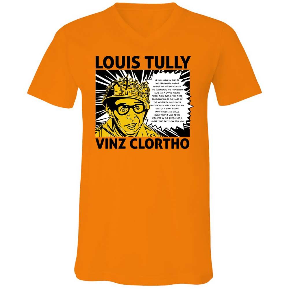 Unisex V-Neck T-Shirt - YP7BRGU8 - Orange - 7