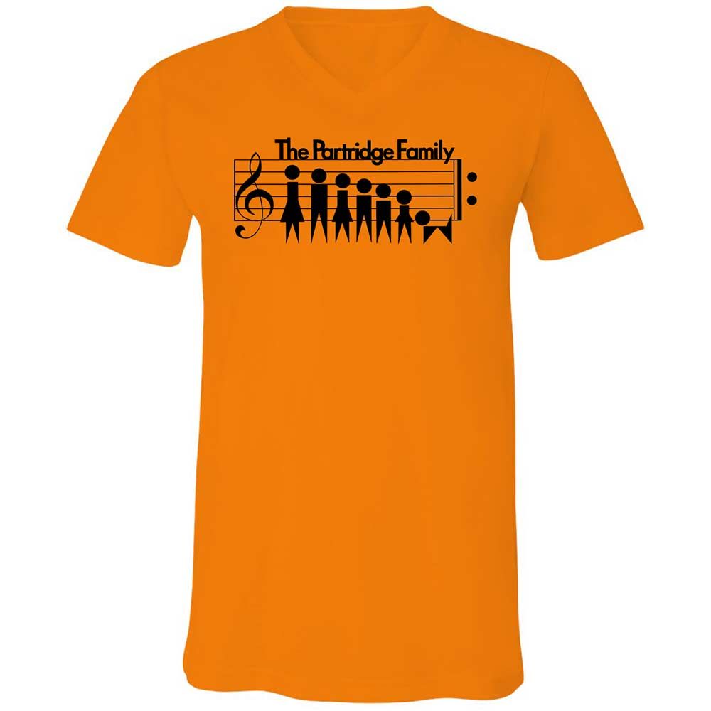 Unisex V-Neck T-Shirt - H9YLNGF9 - Orange - 7