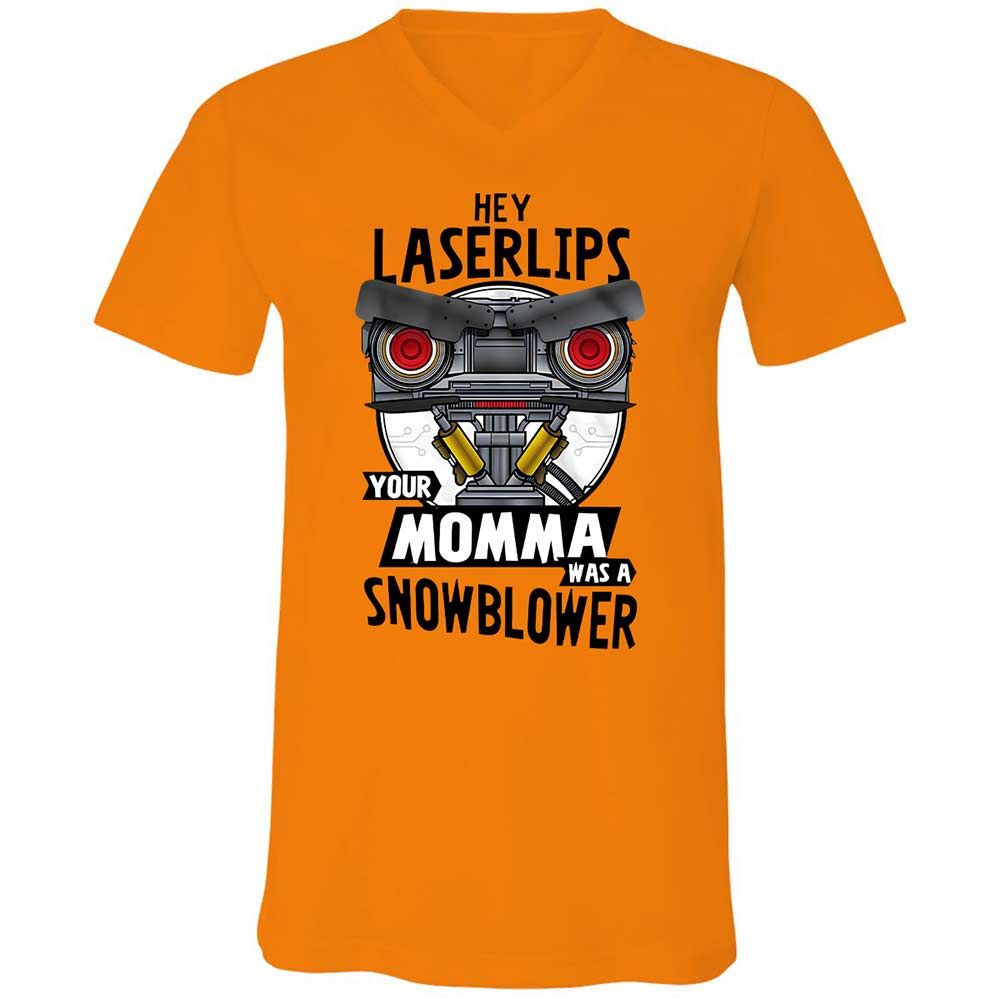 Unisex V-Neck T-Shirt - FC19B7ZG - Orange - 7