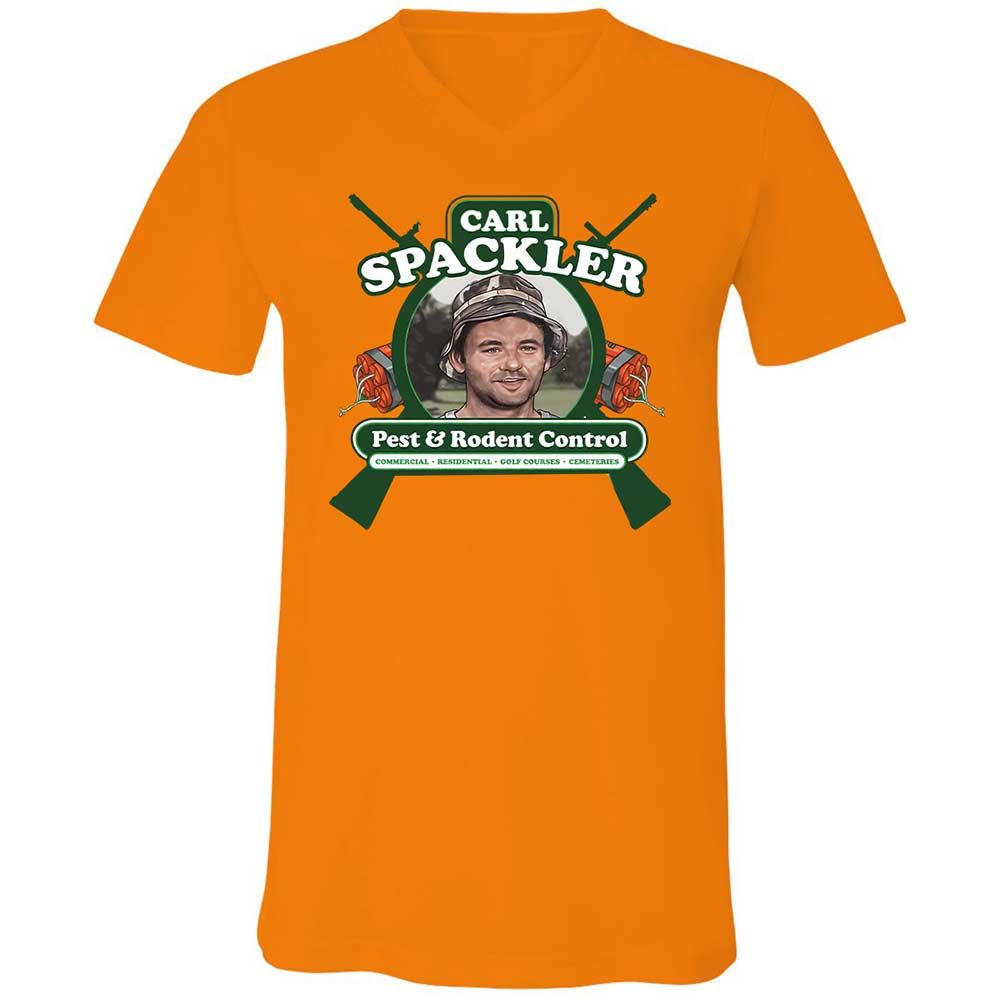 Unisex V-Neck T-Shirt - GYSJDFUN - Orange - 7