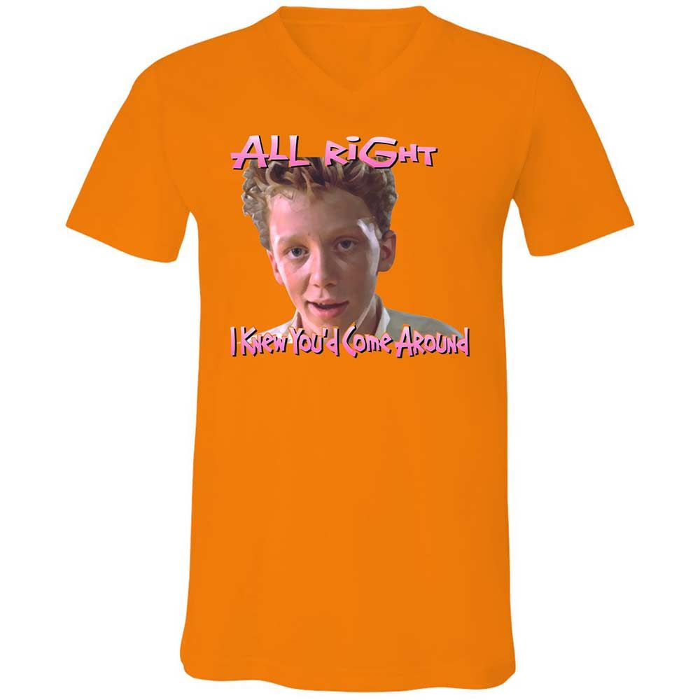 Unisex V-Neck T-Shirt - PSEPN4ZE - Orange - 7
