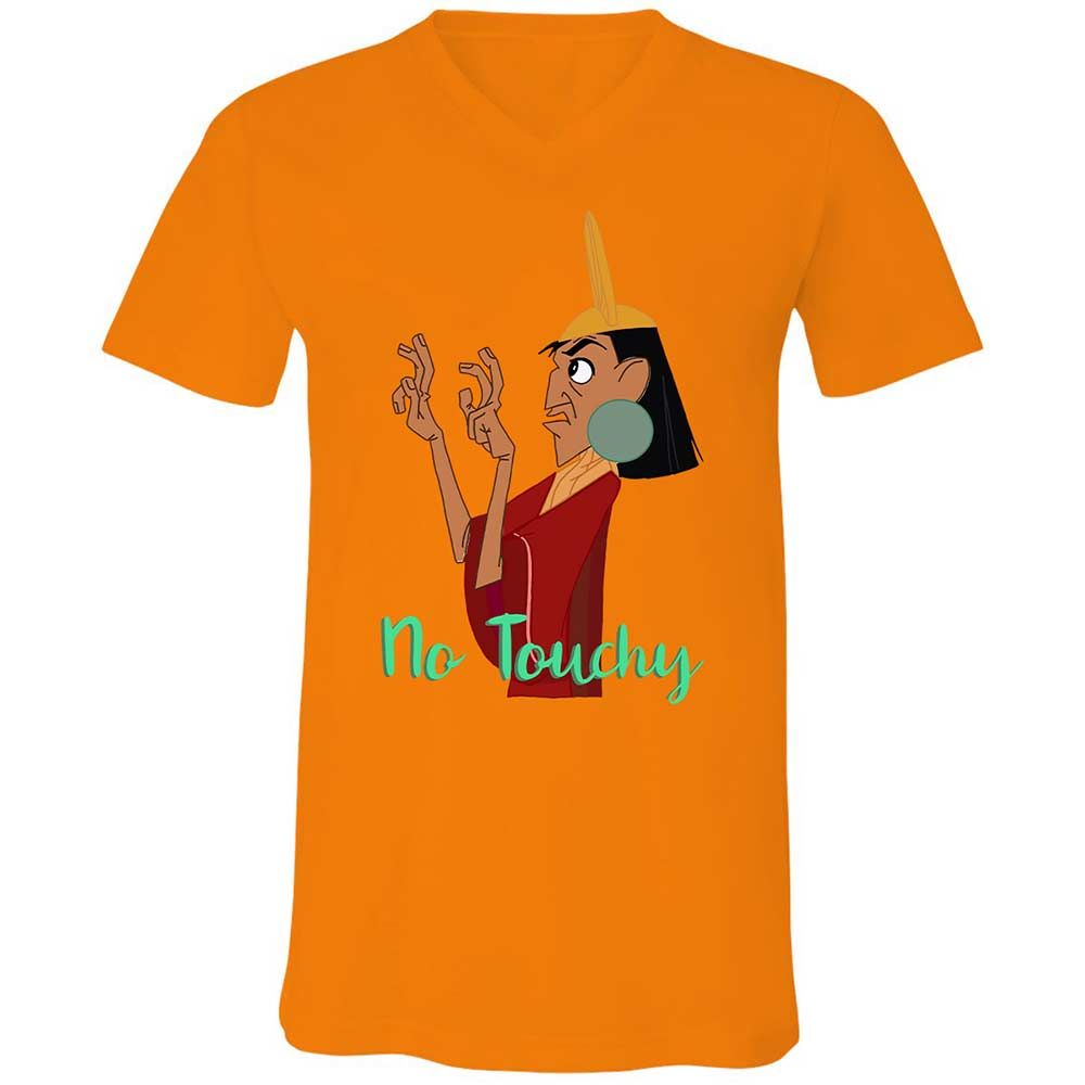 Unisex V-Neck T-Shirt - 2A59T6L6 - Orange - 7